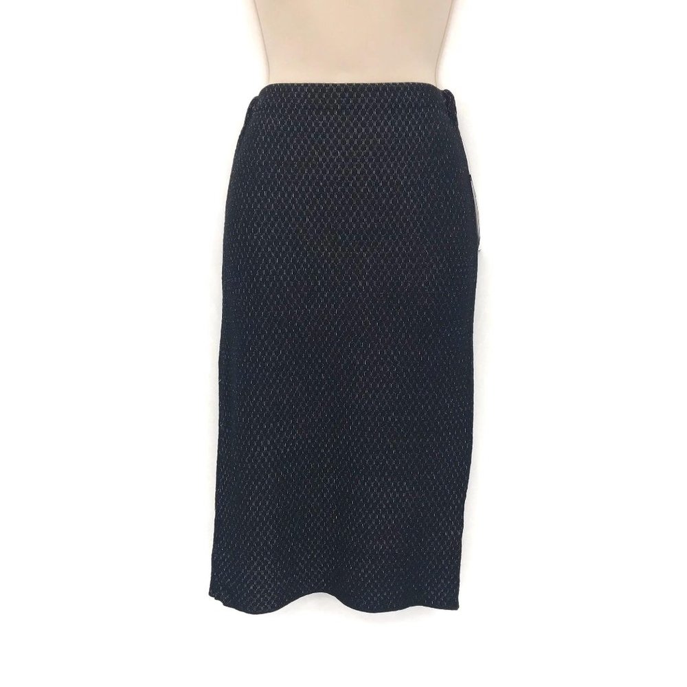 NWT Rachel Roy Womens Black Ivory Knit Pull On Pencil Skirt Size S - Picture 3 of 10